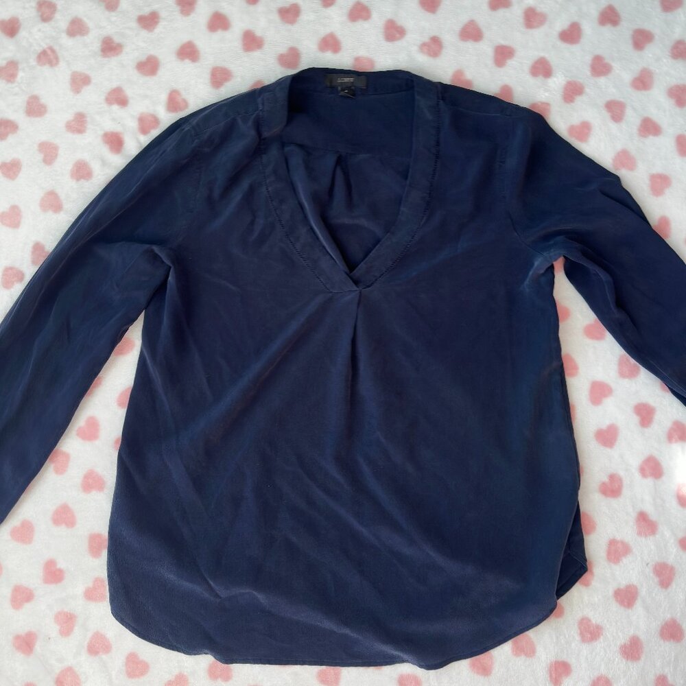 Blue J.Crew Blouse
